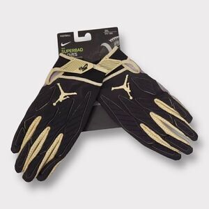 Nike Air Jordan Superbad Football Gloves Saints Adult size 3XL DA2826-026 (a)